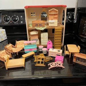 Calico critters house and furniture